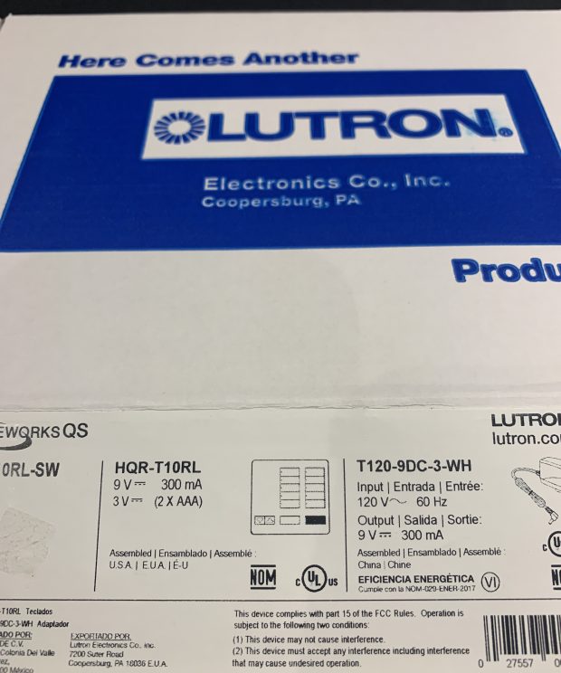 HomeWorks seeTouch TableTop Keypad 10 Button