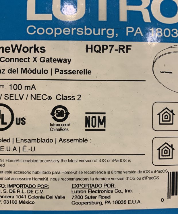 Lutron Homeworks Connect X Gateway