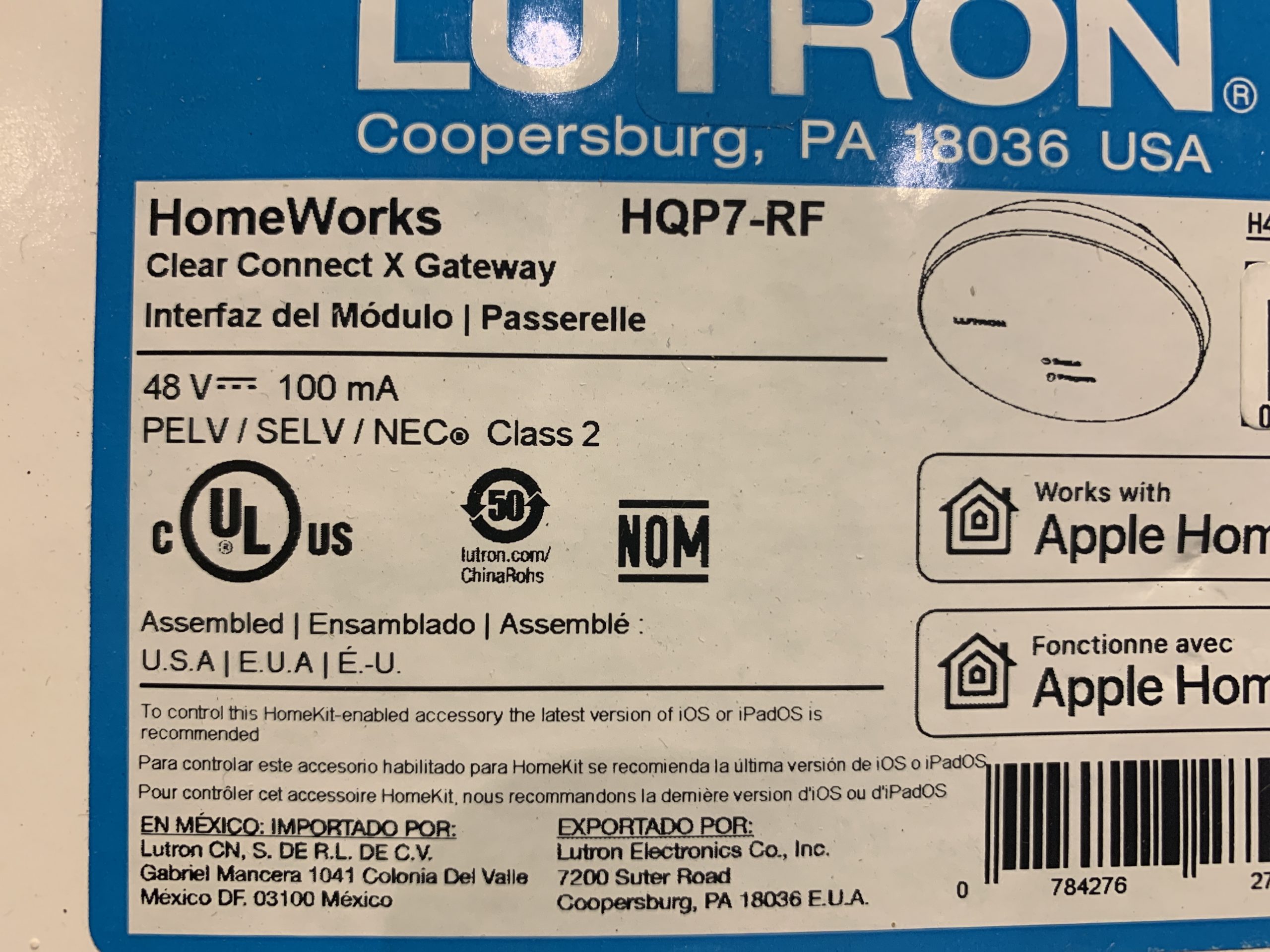 Lutron Homeworks Connect X Gateway