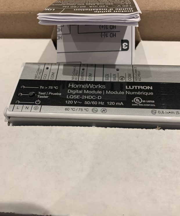 Lutron HomeWorks DIN Rail Home Digital Controller LQSE-2HDC