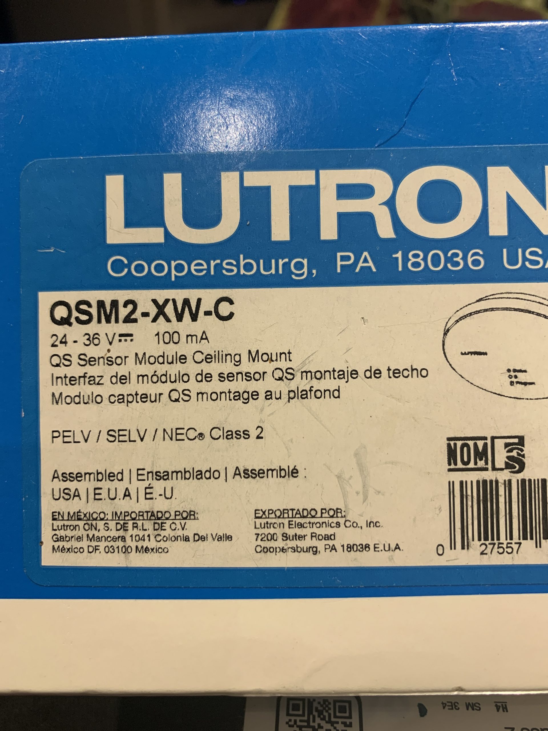 Lutron QSM2-XW-C QSM