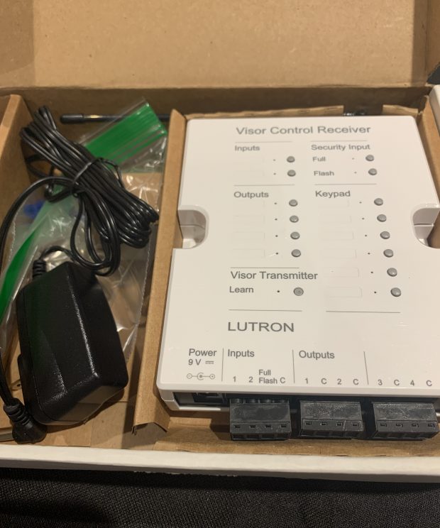 Lutron RadioRA 2 and 3 Car Visor Receiver