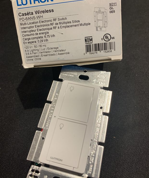 Lutron Caseta Multi Location Switch PD-6ANS-WH