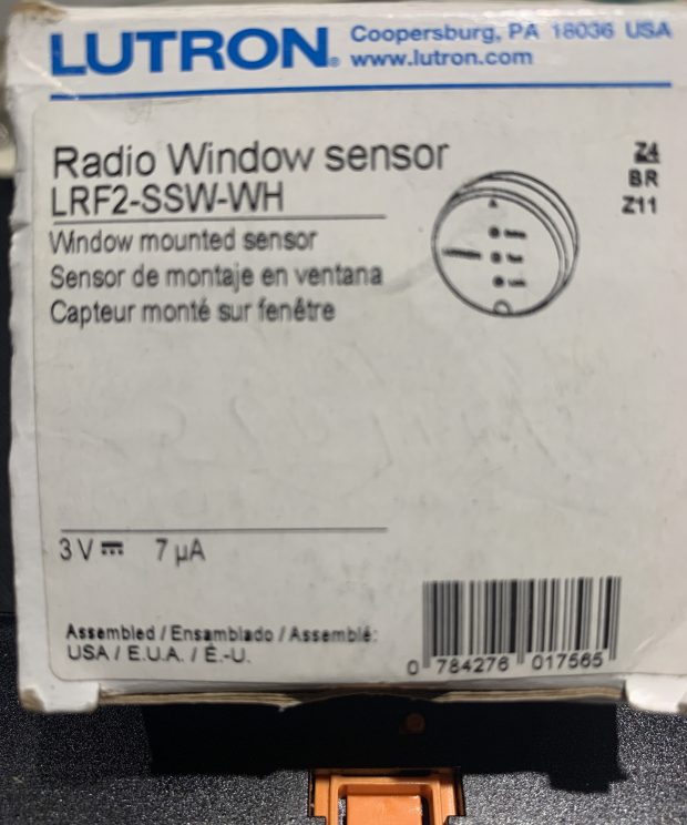 Lutron HomeWorks RF Window Sensor