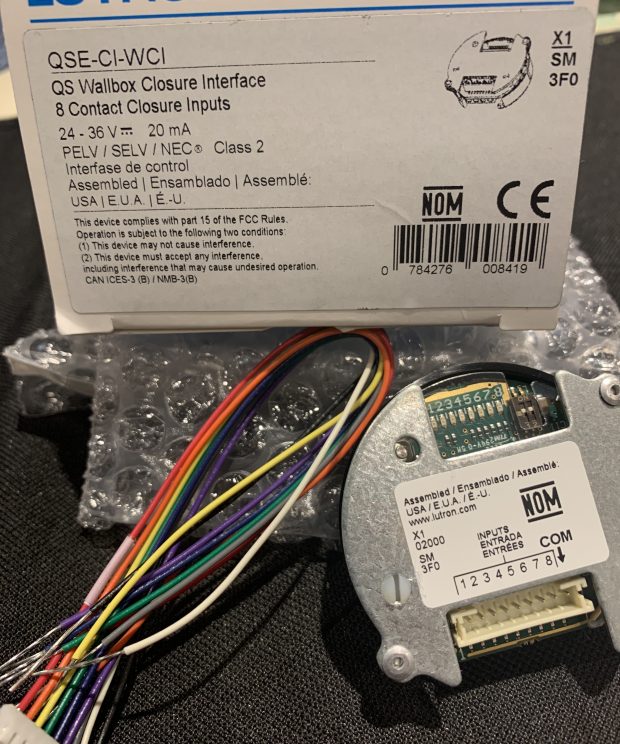 Lutron HomeWorks Wallbox Closure Interface QSE-CI-WCI