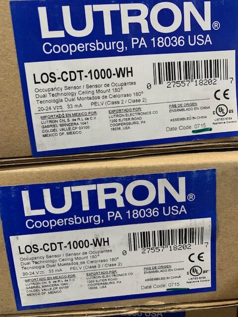 Lutron Ceiling Mounted Occupancy Sensor LOS-CDT-1000WH