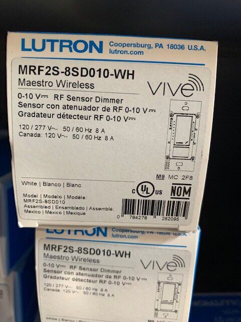 Lutron Maestro RF MRF2S-8SD010-WH