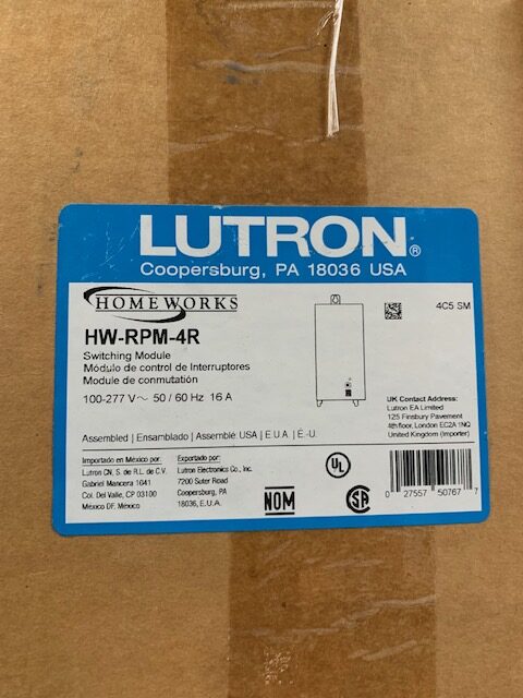 HomeWorks RPM Relay Module HW-RPM-4R