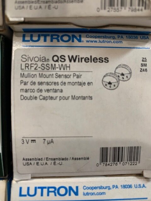 Lutron Moulin Daylight Sensor LRF2-SSM-WH