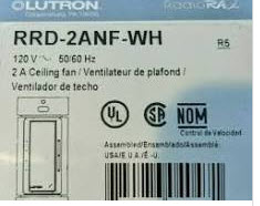 Lutron RadioRA 2 Fan Speed Control RRD-2ANF-WH