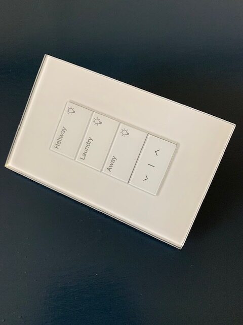 Lutron Palladiom White Glass Keypad HQWT-U-PRW-CWH-E