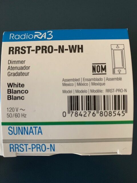Lutron RadioRA 3 Sunnata PRO Dimmer RRST-PRO-N-WH