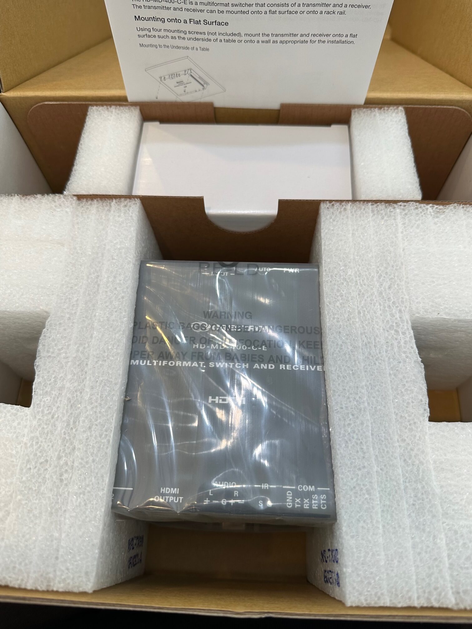 HD-MD-400-C-E DM Lite – HD Scaling Auto-Switcher & HDMI® over CATx Extender 400